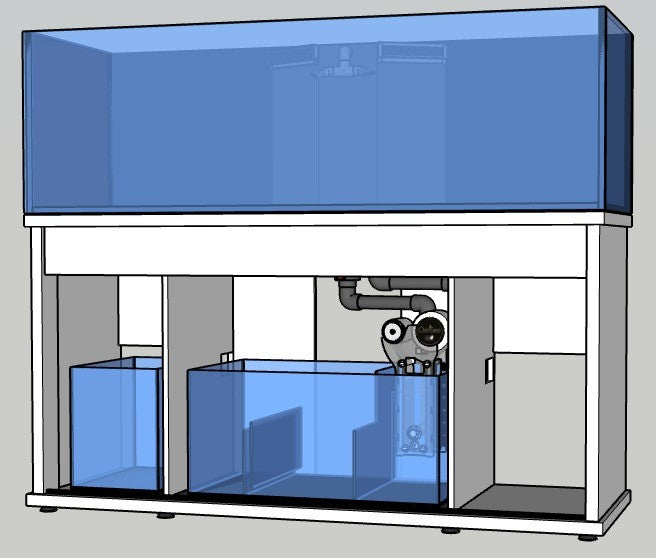 D-D Reef-Pro 1800 Anthracite Gloss Aquariumsystem 180x60x56cm