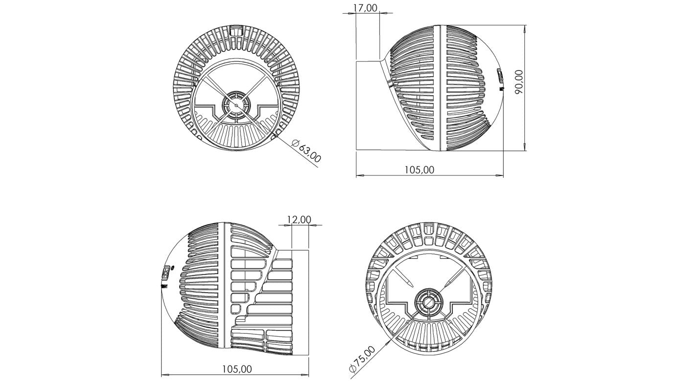 Tunze Turbelle Stream 6255 eco HUB Edition (max. 17.000 l/h / bis 27mm Glasstärke) (6255.005)