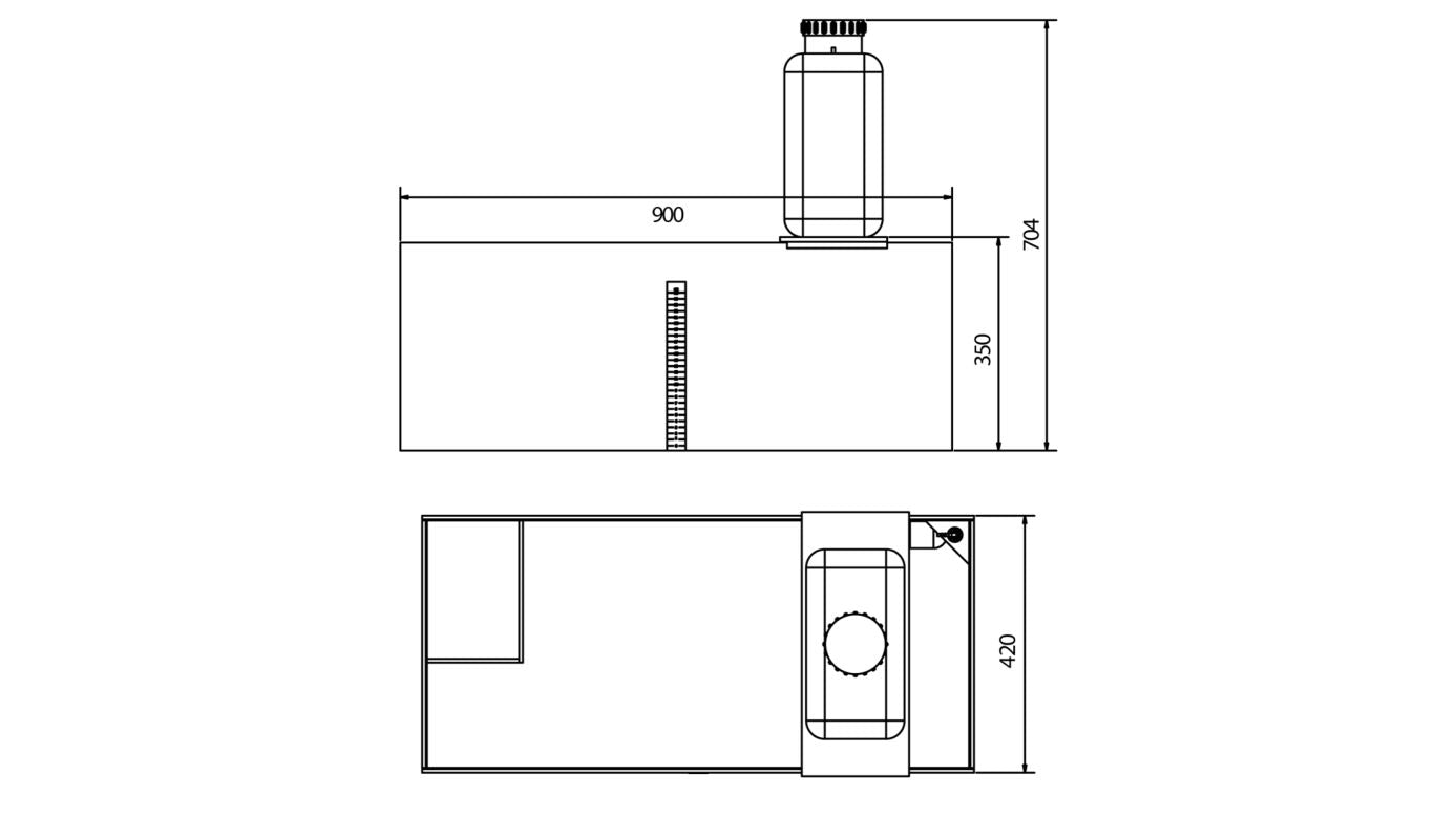 *NEU* Aqua Medic Filter Box B+ Universalfilterbecken 90x42x34 cm (510.226)
