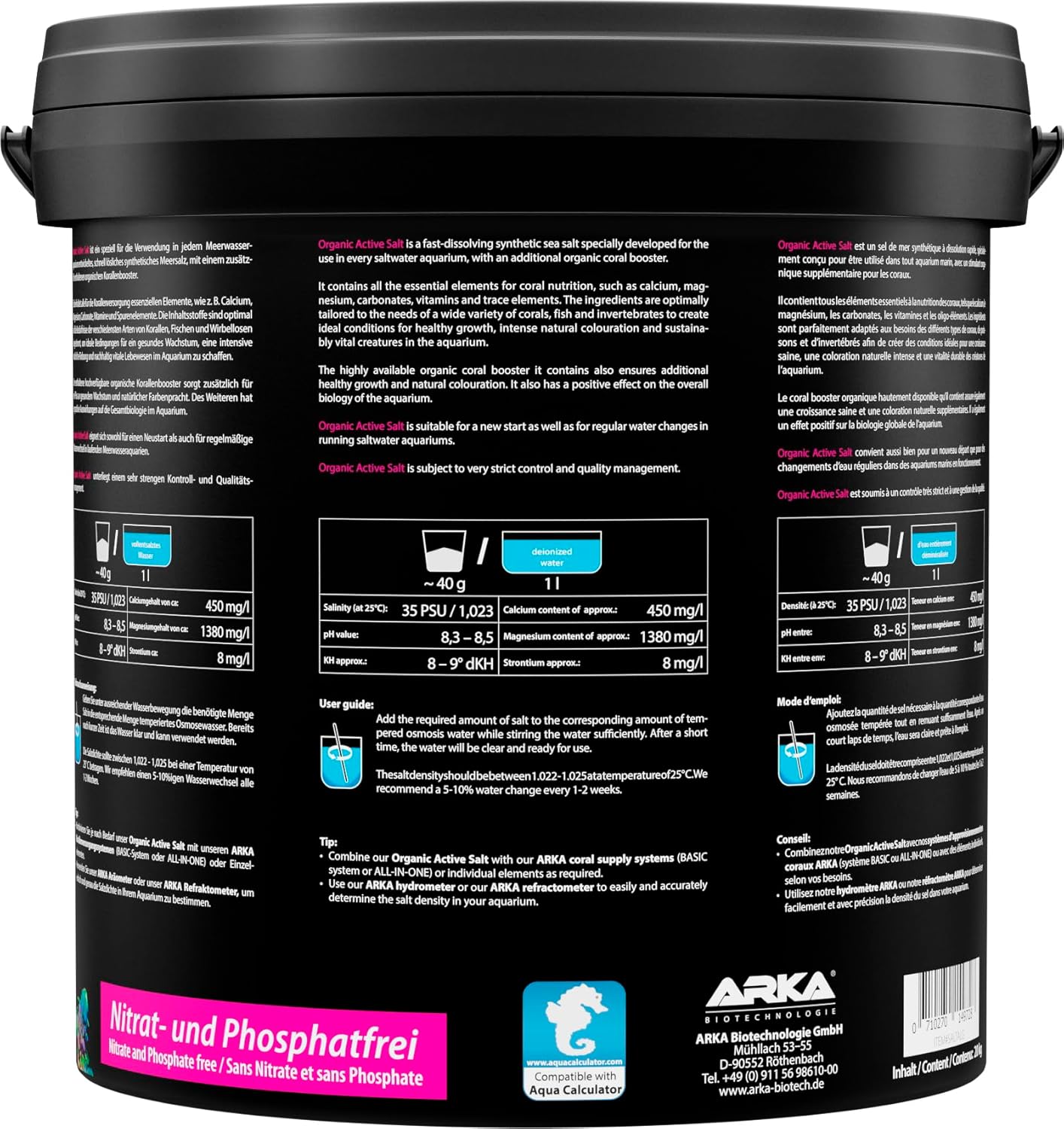 ARKA Organic Active Salt Meersalz 20 kg