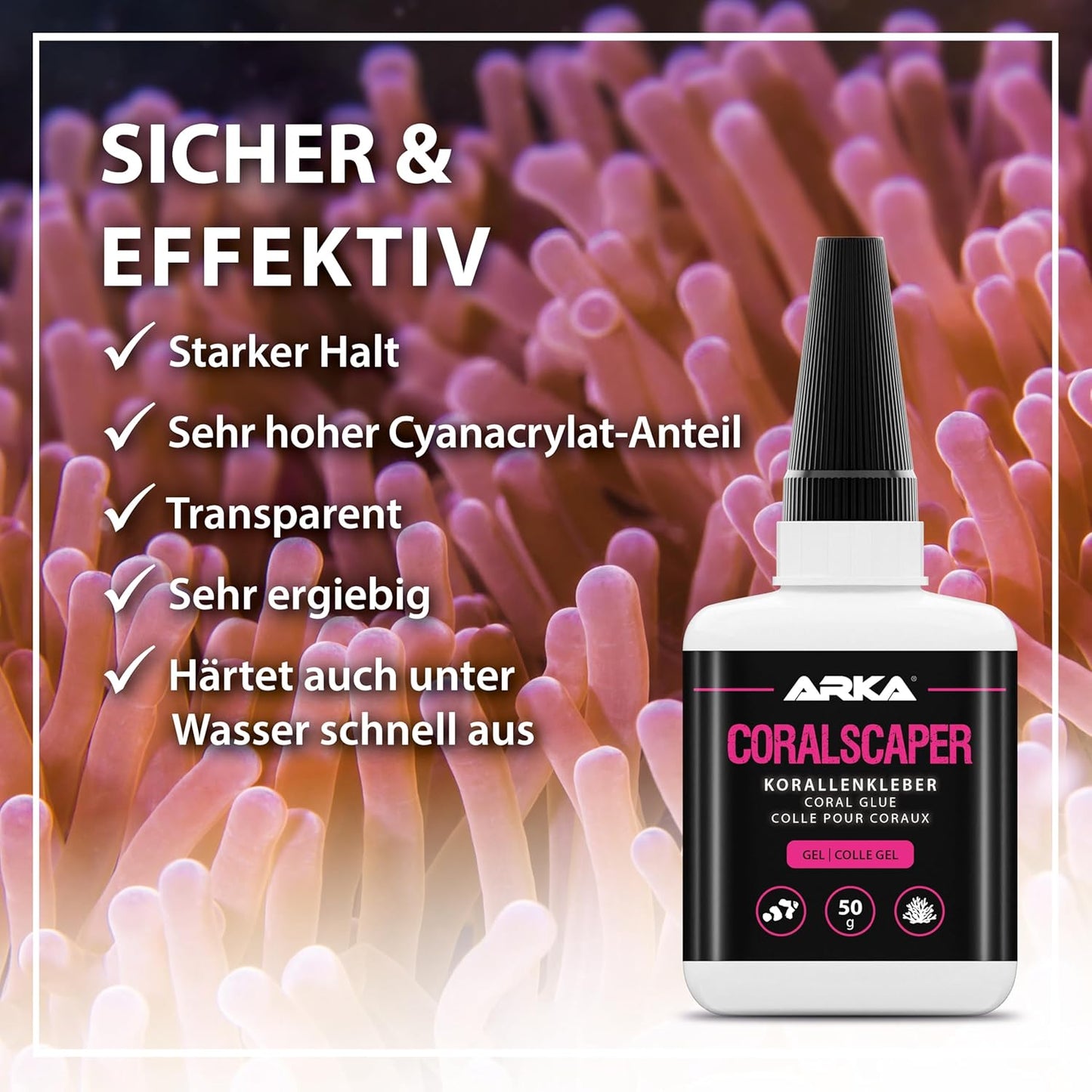 ARKA Coralscaper Gel Korallen Sekundenkleber 50 g