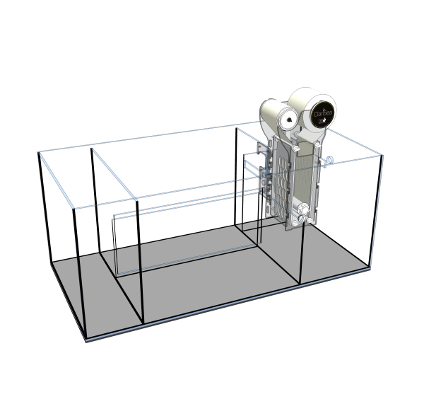 D-D AQUA-Pro Reef 1500 Metal Frame Natural Oak Aquariumsystem 150x60x56cm