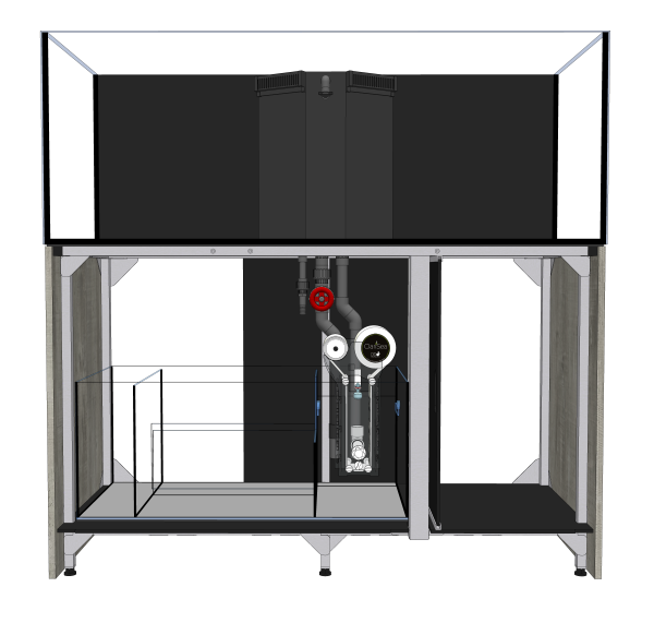 D-D AQUA-Pro Reef 1500 Metal Frame Natural Oak Aquariumsystem 150x60x56cm
