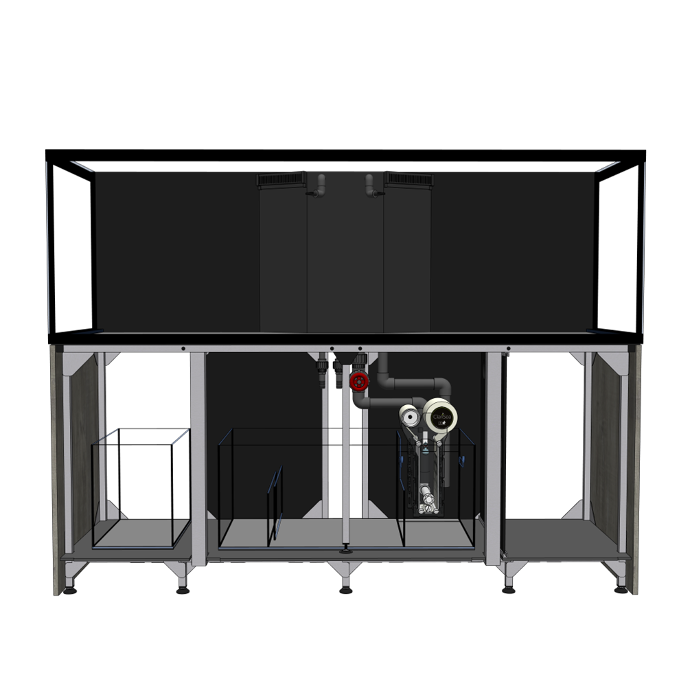 *NEU* D-D AQUA-Pro Reef 2100 Metal Frame Anthracite Gloss Aquariumsystem 210x65x68cm