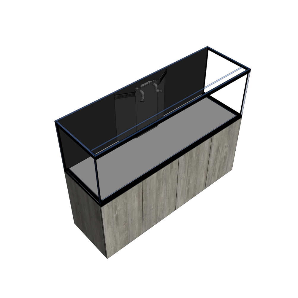 *NEU* D-D AQUA-Pro Reef 2100 Metal Frame Anthracite Gloss Aquariumsystem 210x65x68cm