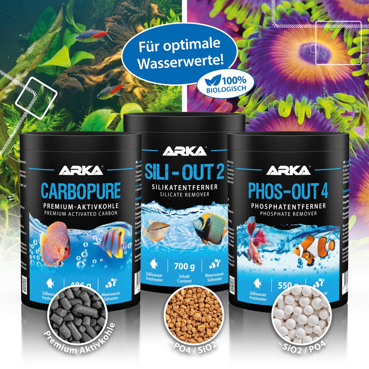 ARKA Carbopure Aktivkohle 486 g