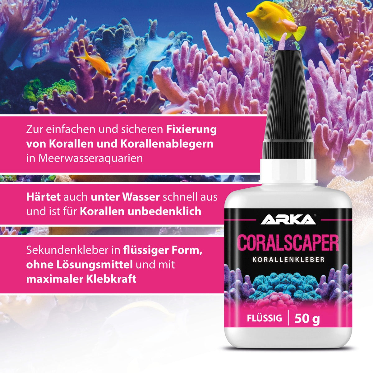 ARKA Coralscaper Liquid Korallen Sekundenkleber flüssig 50 g