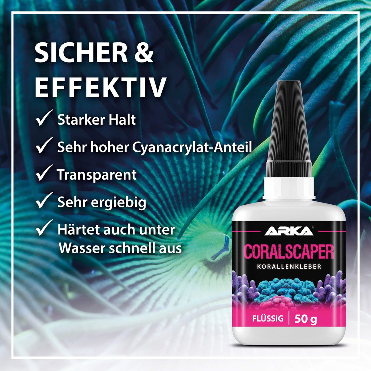 ARKA Coralscaper Liquid Korallen Sekundenkleber flüssig 50 g
