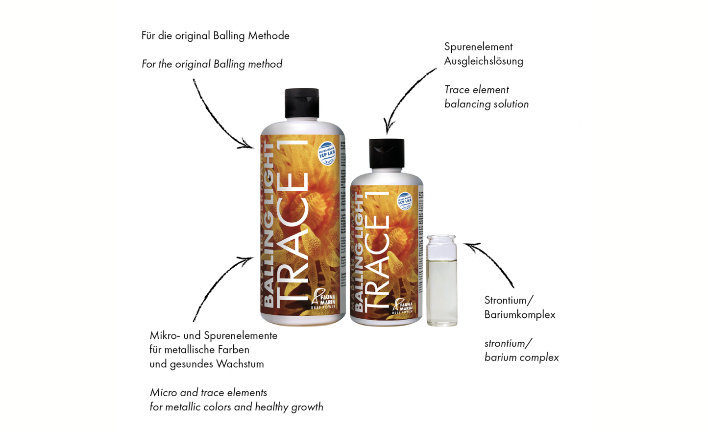 Fauna Marin Balling Light Trace 1 Metallic Color & Grow Effect 500 ml