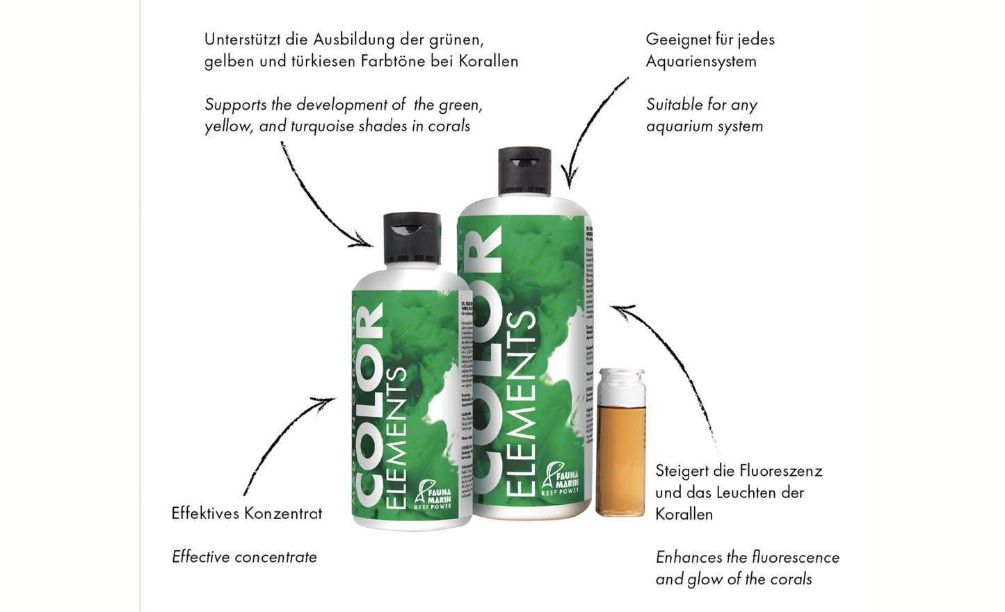 Fauna Marin Color Elements Green für leuchtend grüne Korallen 250 ml