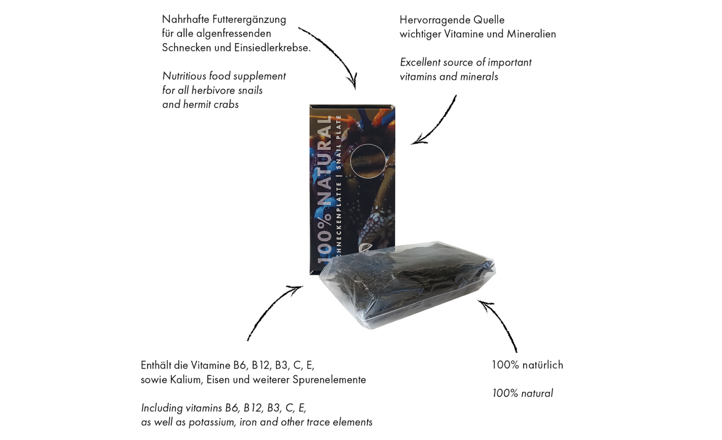 Fauna Marin Schneckenplatte Spezialdauerfutter 23 g