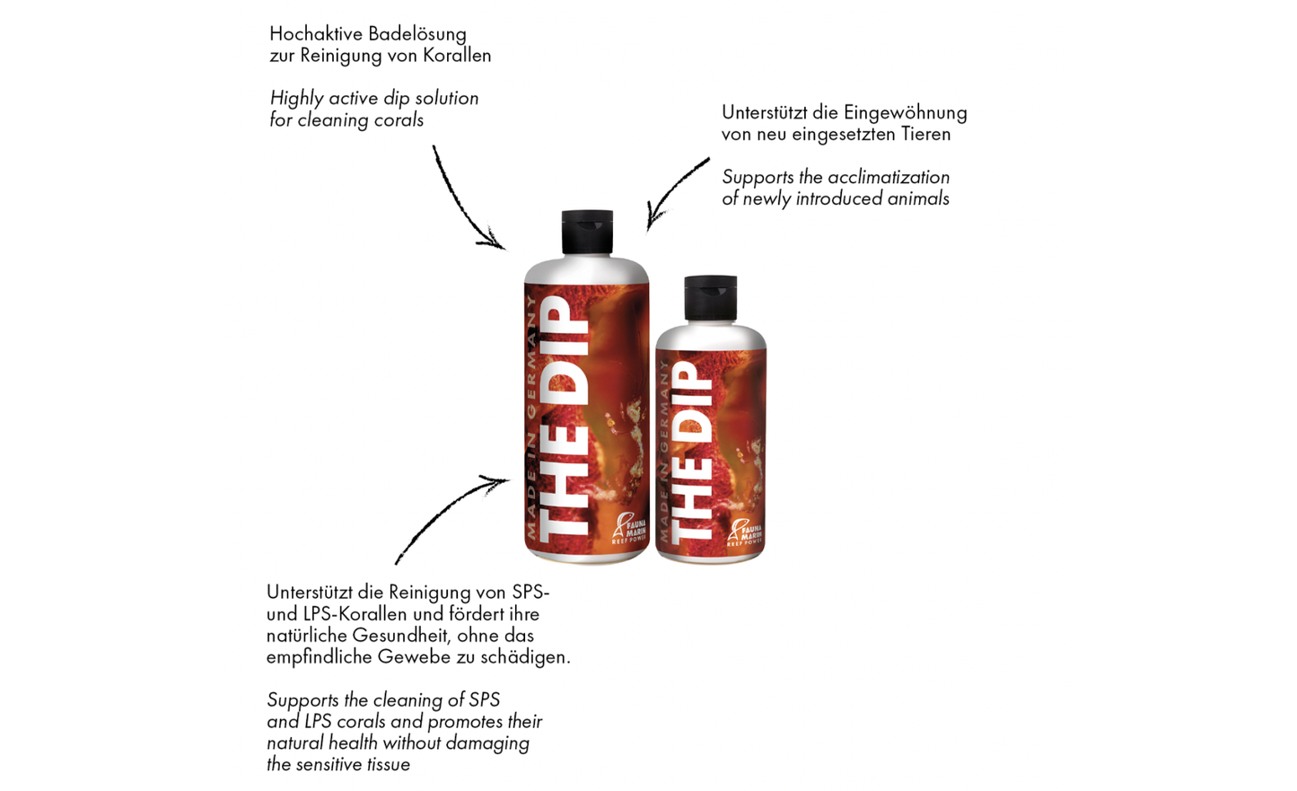 Fauna Marin The Dip Strong Badelösung für Korallen 500 ml