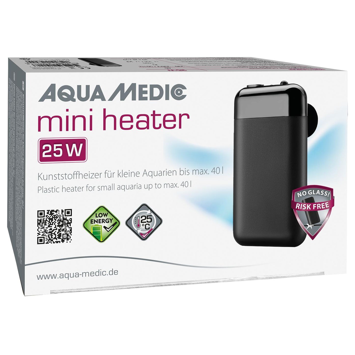 Aqua Medic Mini Heater Kunststoffheizer 25W (bis 40L)