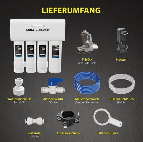 ARKA myAqua 1900 Umkehrosmoseanlage 1900 L/Tag