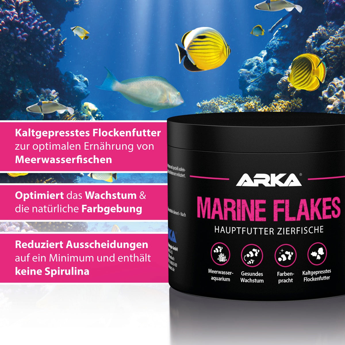 ARKA Marine Flakes Flockenfutter 250 ml (30 g)