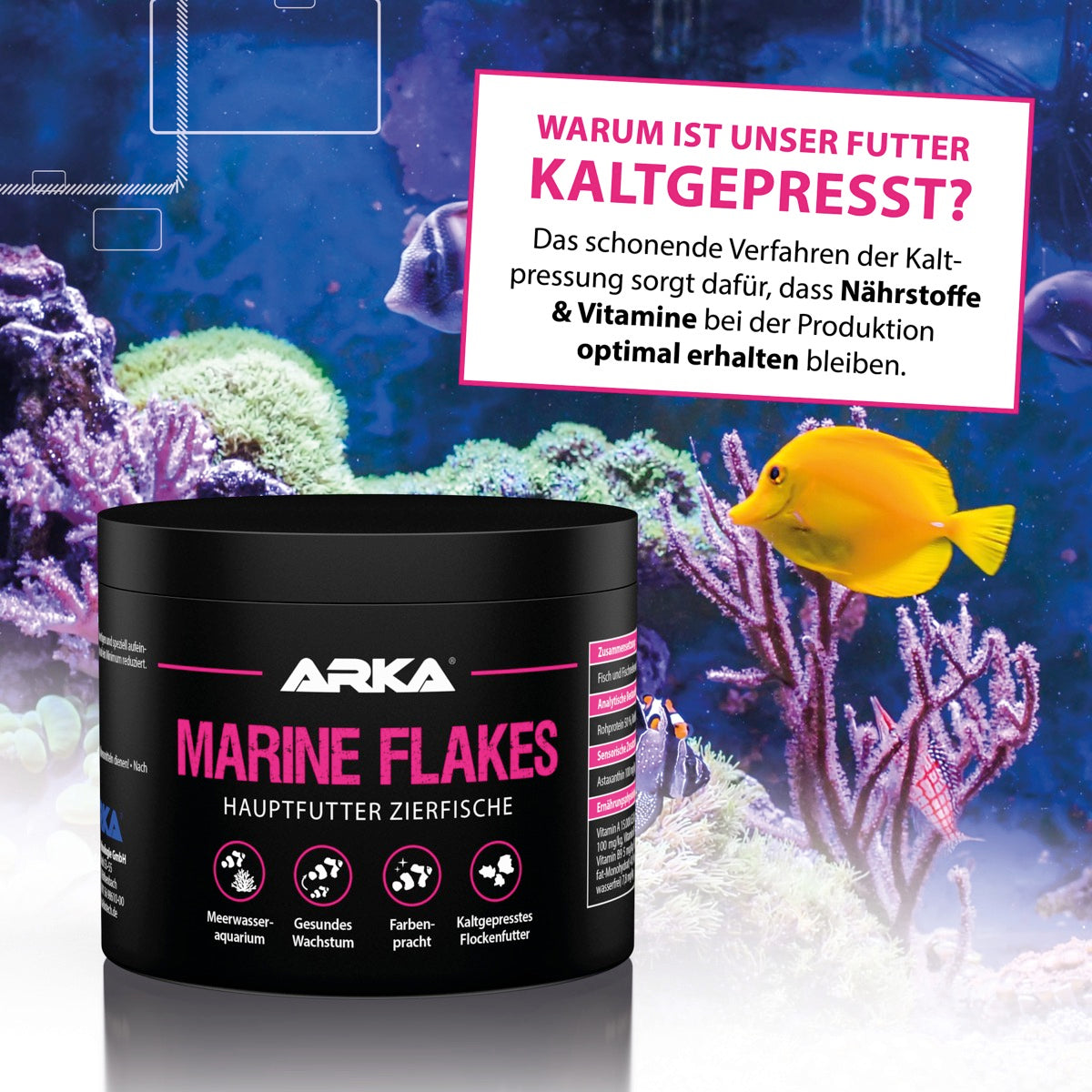 ARKA Marine Flakes Flockenfutter 250 ml (30 g)