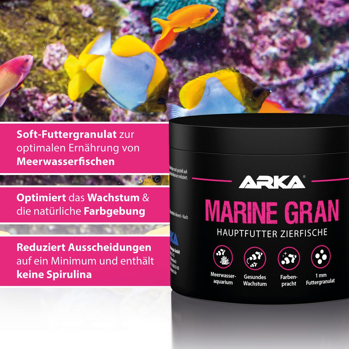 ARKA Marine Gran Granulatfutter 250 ml (120 g)