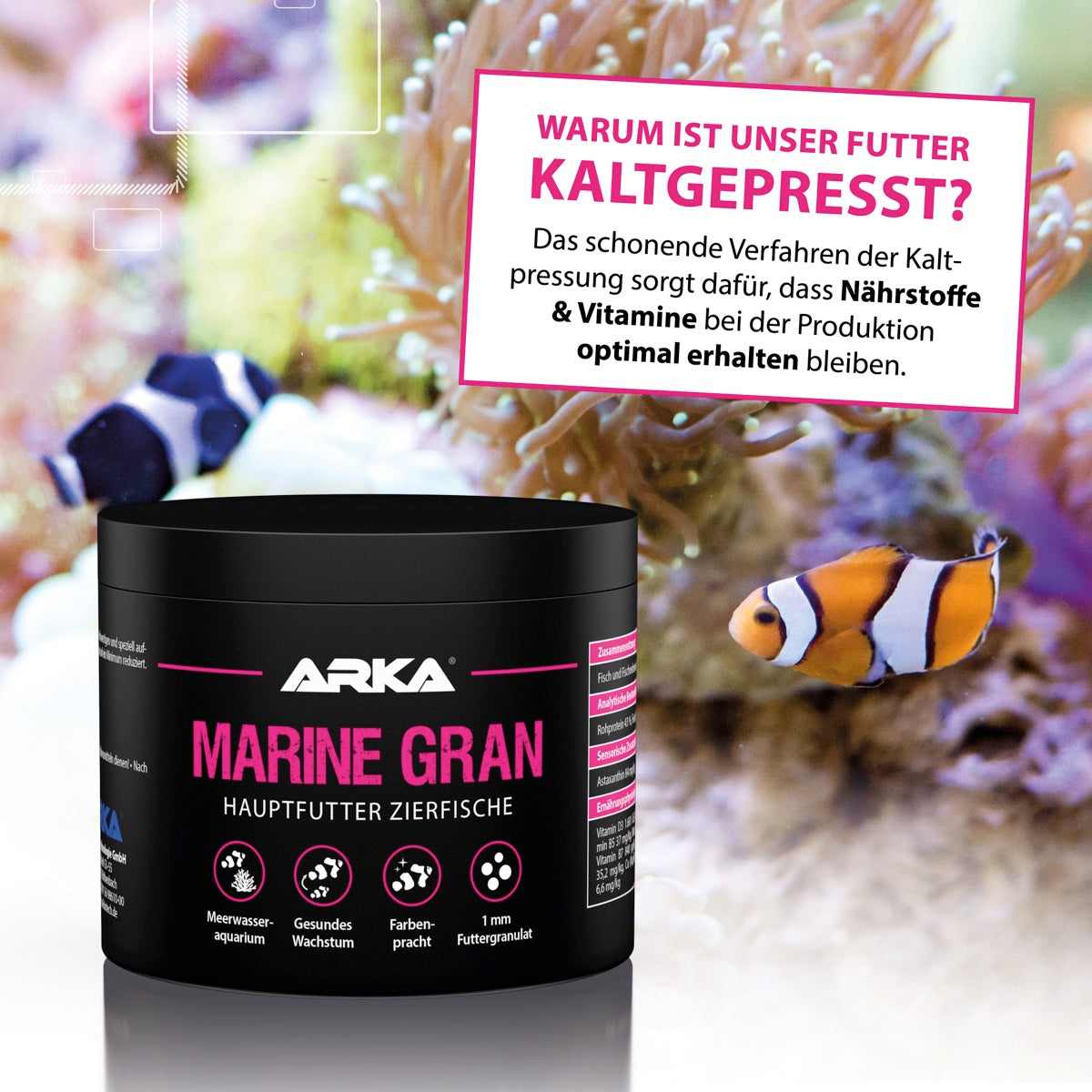 ARKA Marine Gran Granulatfutter 250 ml (120 g)