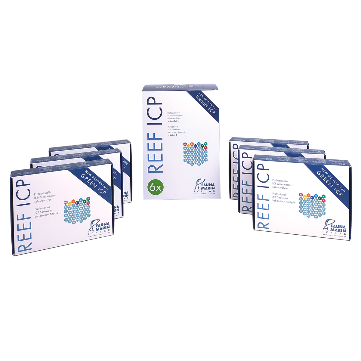 Fauna Marin Reef SRL ICP Wasseranalyse 6er Set