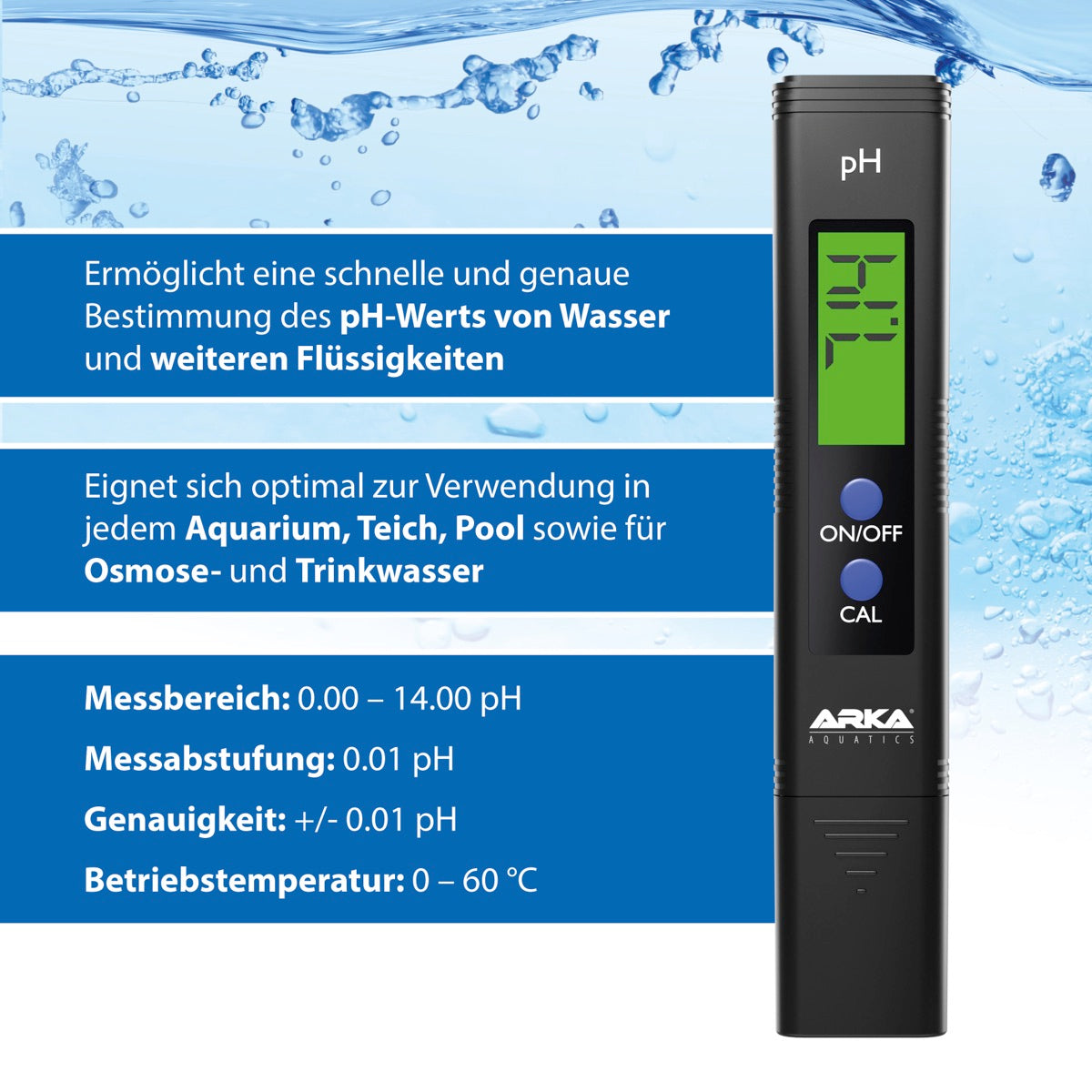 ARKA myAqua pH-Meter / pH-Messgerät