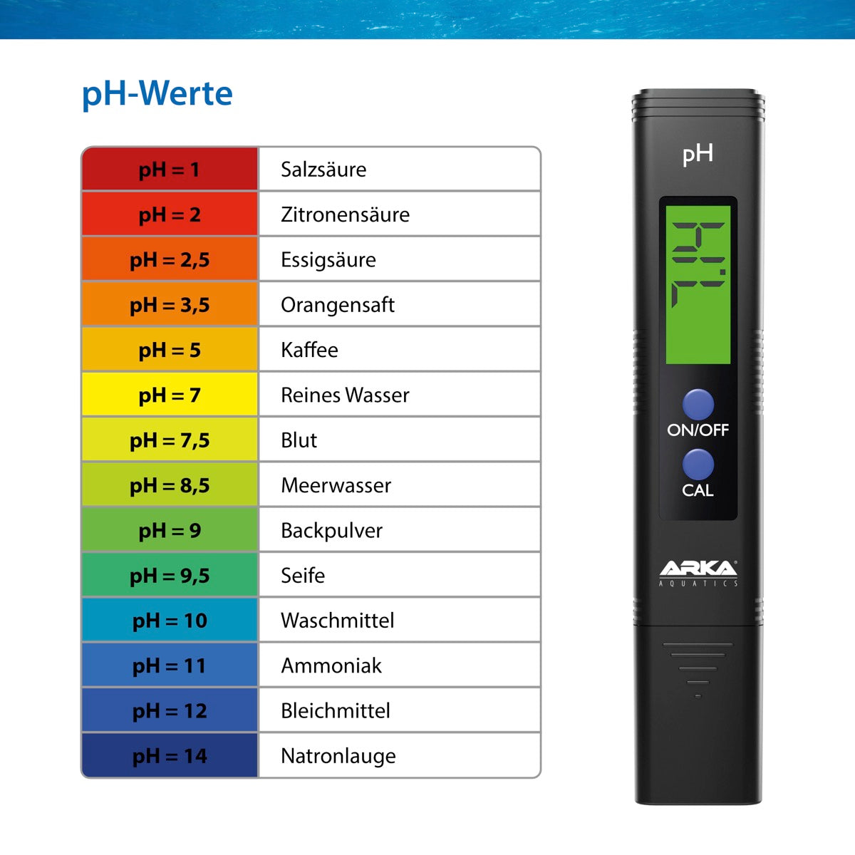 ARKA myAqua pH-Meter / pH-Messgerät