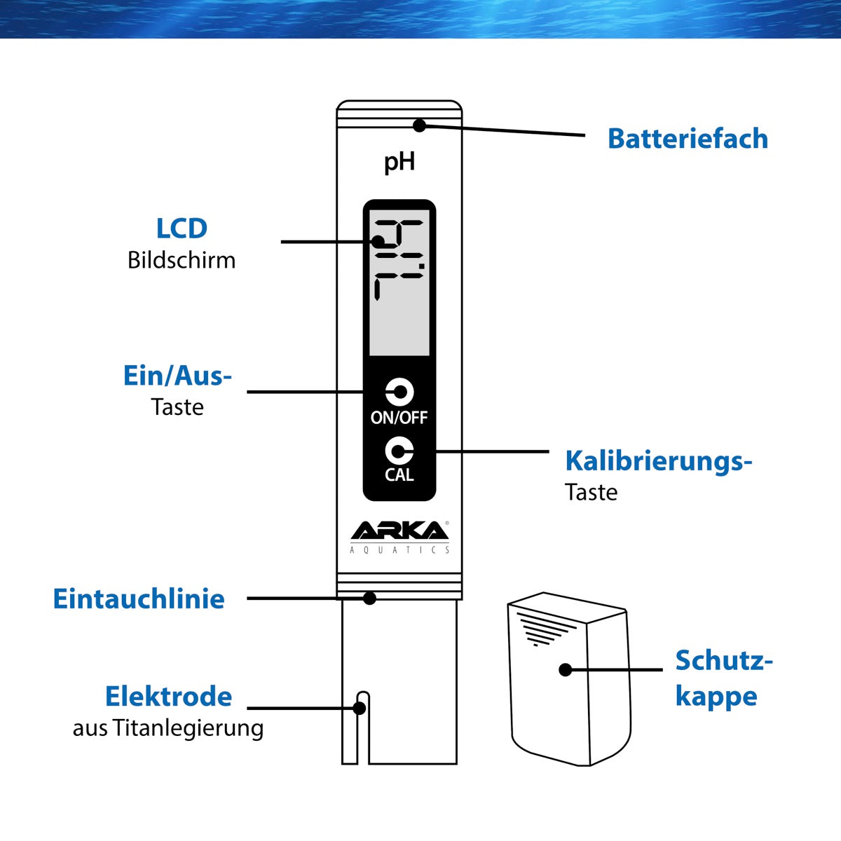 ARKA myAqua pH-Meter / pH-Messgerät
