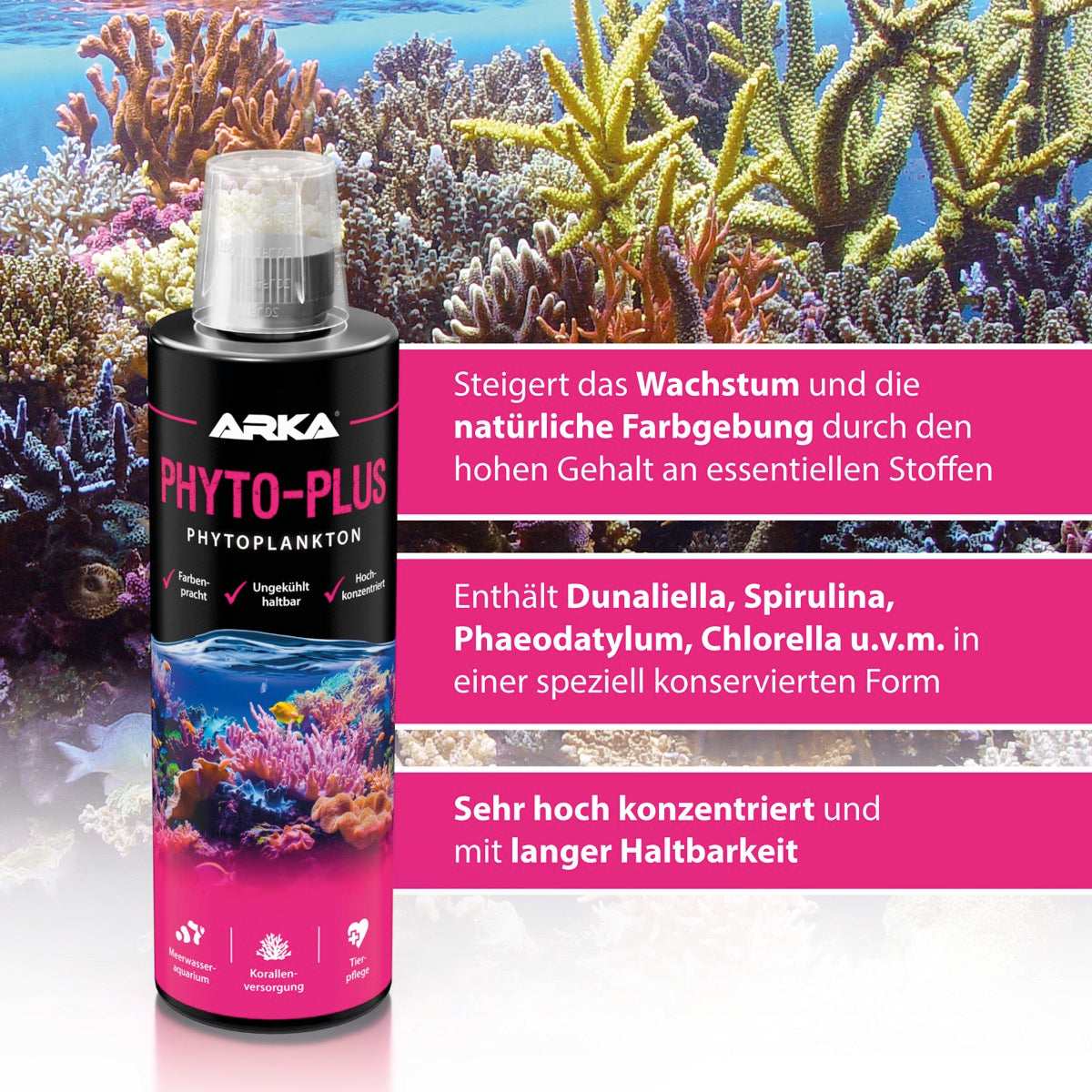 ARKA Phyto-Plus Pflanzliches Plankton 473 ml