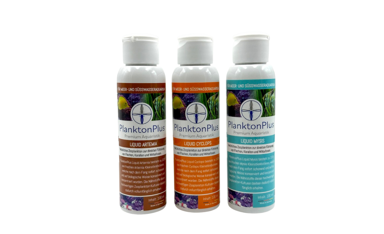 PlanktonPlus Liquid Artemia Mysis Cyclops Sparpaket 3x 100ml