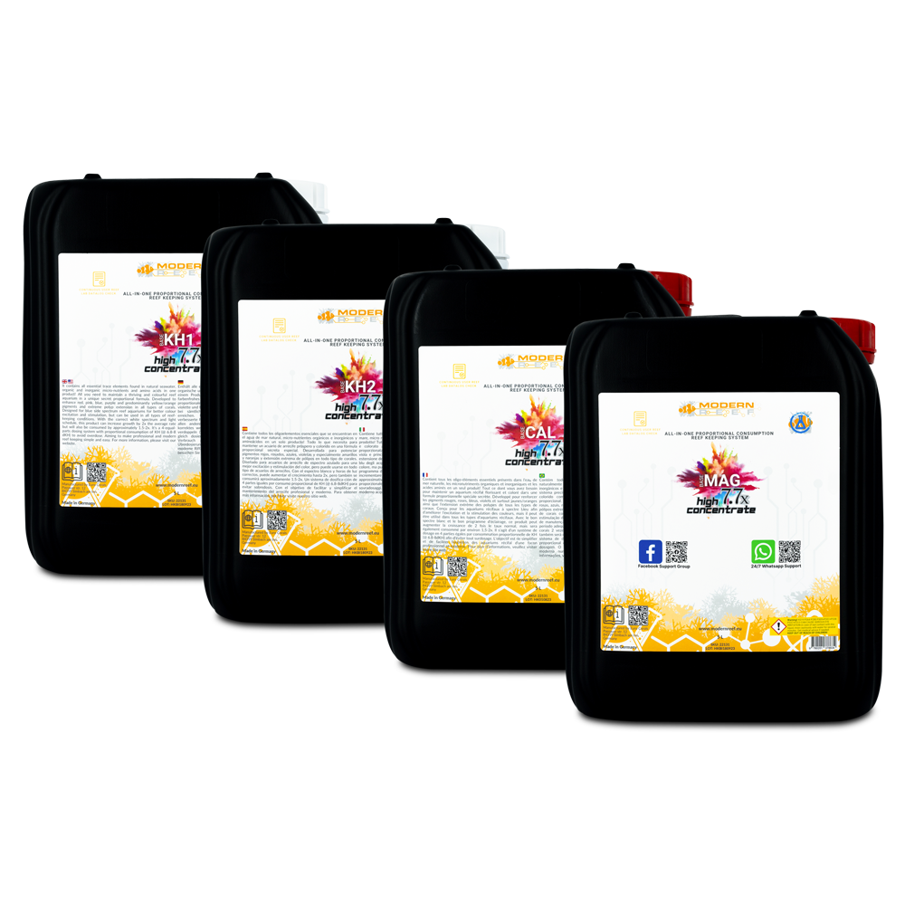 *NEU* Modern Reef All-in-one Proportional Consumption Reef-Keeping System 7.7x High Concentrate (RKS 7.7x) 4x5L Set
