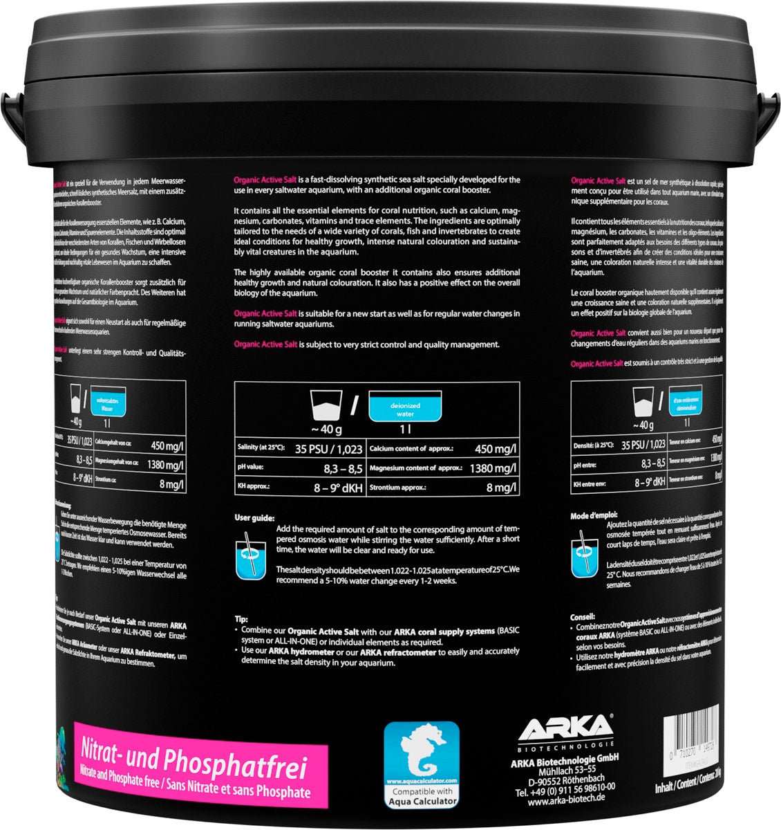 ARKA Organic Active Salt Meersalz 20 kg