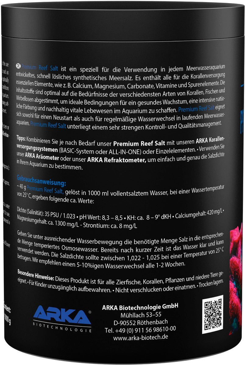 ARKA Premium Reef Salt Meersalz 1 kg