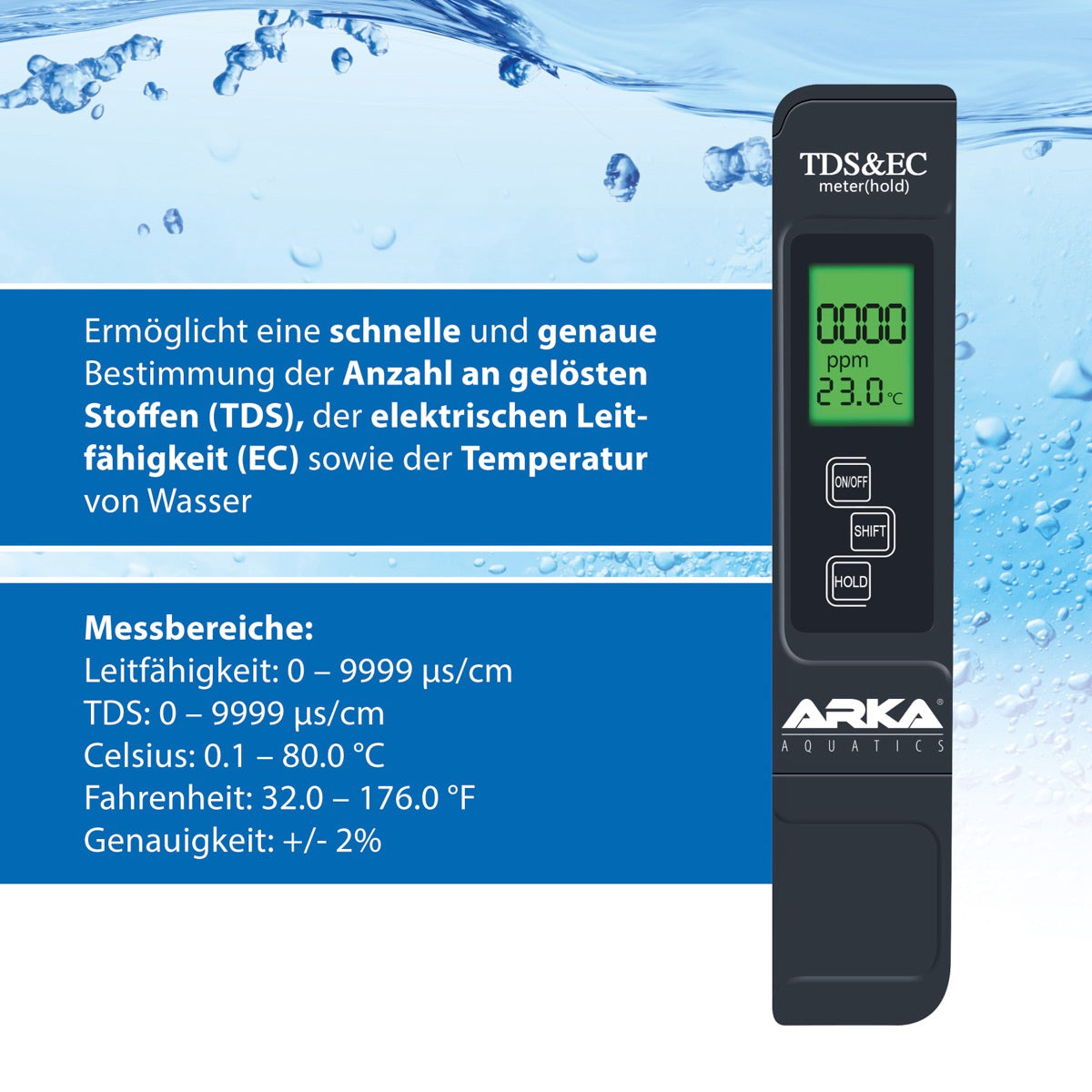 ARKA myAqua TDS/EC Messgerät