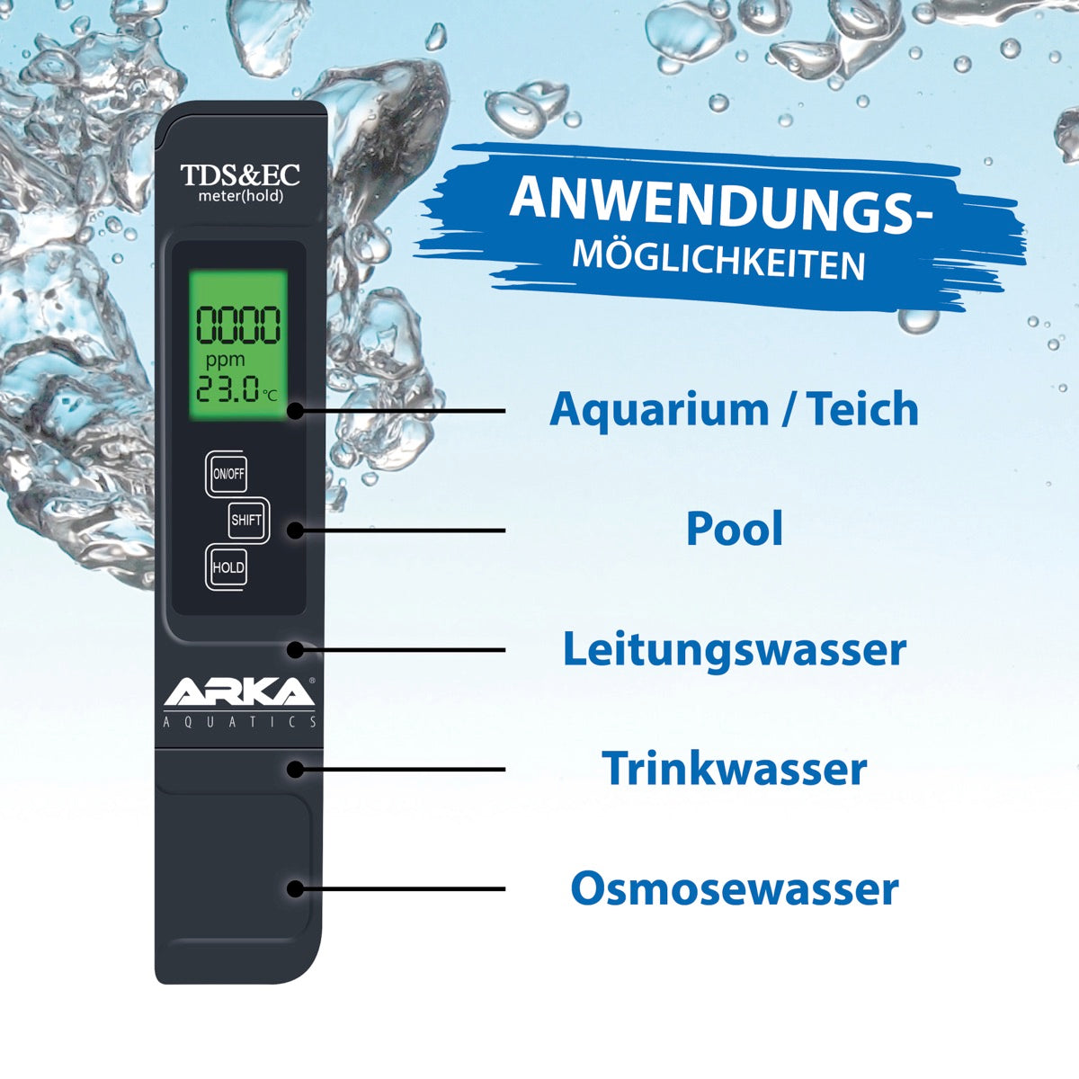 ARKA myAqua TDS/EC Messgerät
