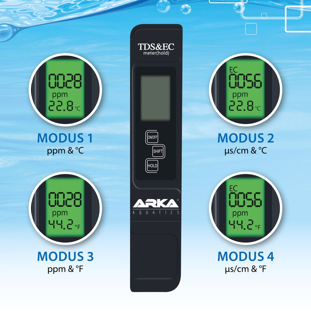 ARKA myAqua TDS/EC Messgerät