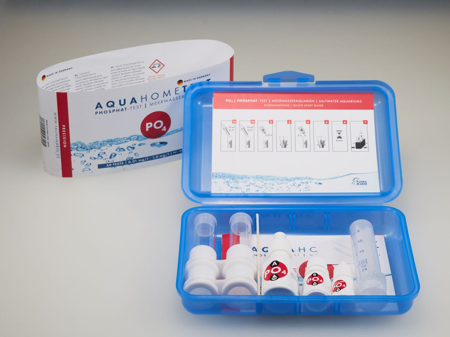 Fauna Marin AquaHomeTest PO4: Phosphat-Test für Meerwasseraquarien