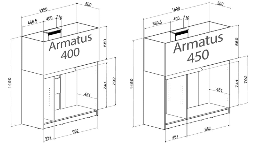 Aqua Medic Armatus 400 weiß 125x50x55 cm