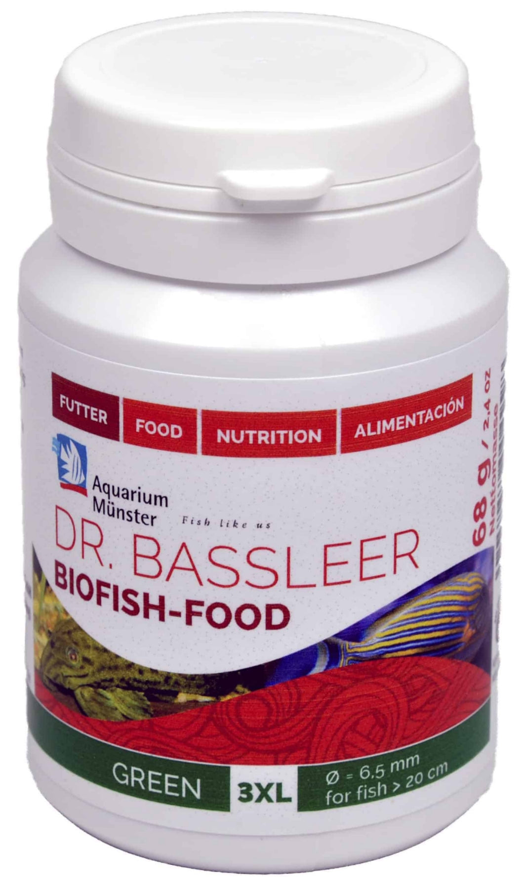 Dr. Bassleer Biofish Food GREEN 3XL 68 g