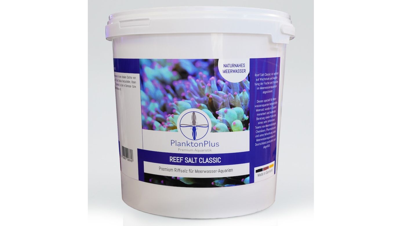 PlanktonPlus Reef Salt Classic 20 kg Premium Riffsalz für Meerwasser-Aquarien Meersalz