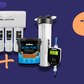 AKTION: ARKA myAQUA 1900 Osmoseanlage Starterset inkl. Multifilter 4 L, Resin Pure 4 Liter Mischbettharz, Inline-TDS-Messgerät Bundle