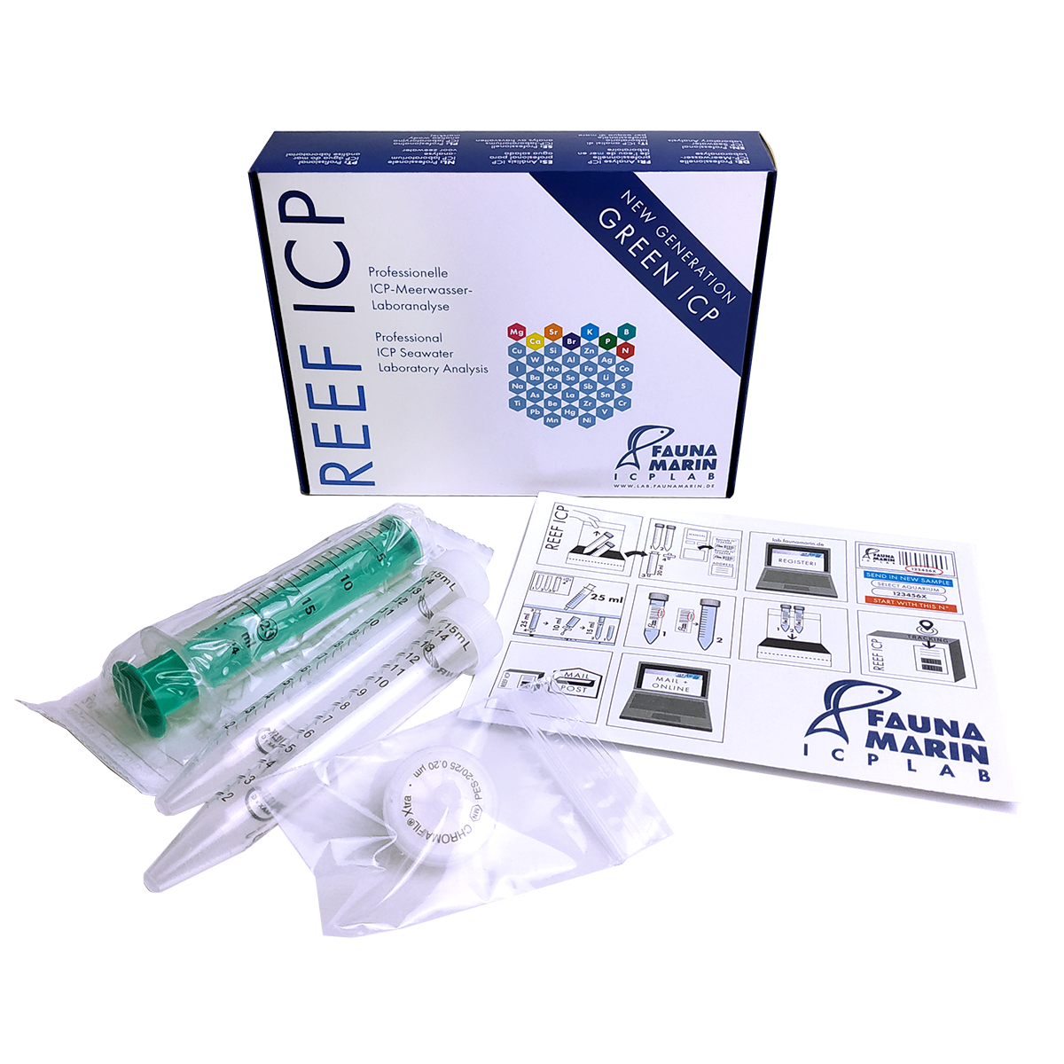 Fauna Marin Reef SRL ICP Wasseranalyse 3er Set