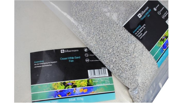 Silbermann Ocean White Sand fein (0,1-0,5mm) 5 kg