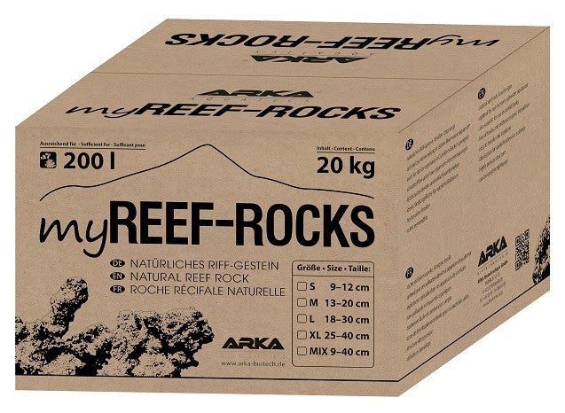 ARKA myReef-Rocks natürliches Aragonitgestein 9-12 cm 20 kg