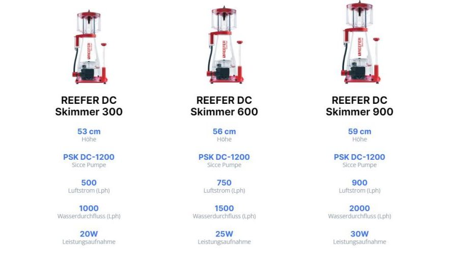 Red Sea Reefer Skimmer Abschäumer 600 mit DC Pump (Controller exklusiv) (R50507EUR)