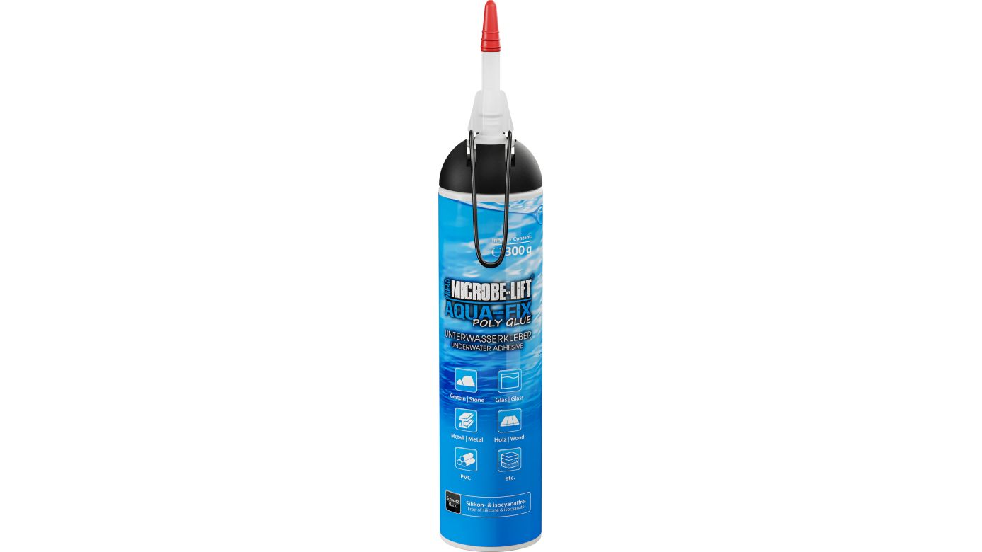 Microbe-Lift Aqua-Fix Poly Glue - Polymer-Unterwasserkleber 300 g Kartusche