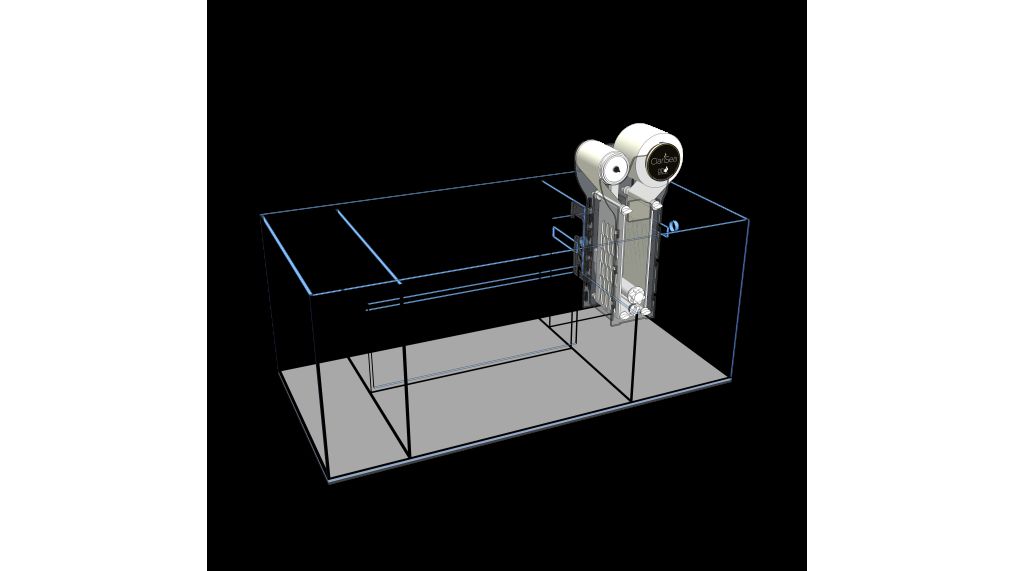 D-D AQUA-Pro Reef 1500 Metal Frame Platinum Oak Aquariumsystem 150x60x56cm