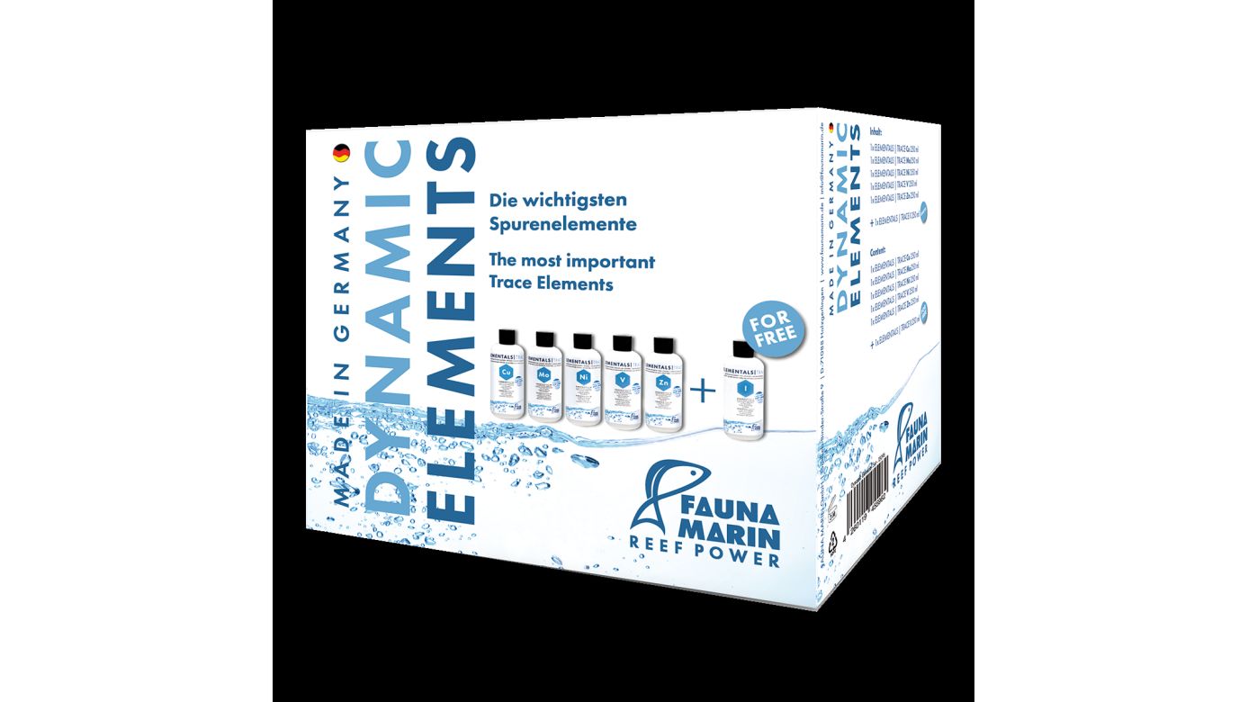 Fauna Marin Dynamic Elements Spurenelemente Set (Cu, I, Mo, Ni, V, Zn)