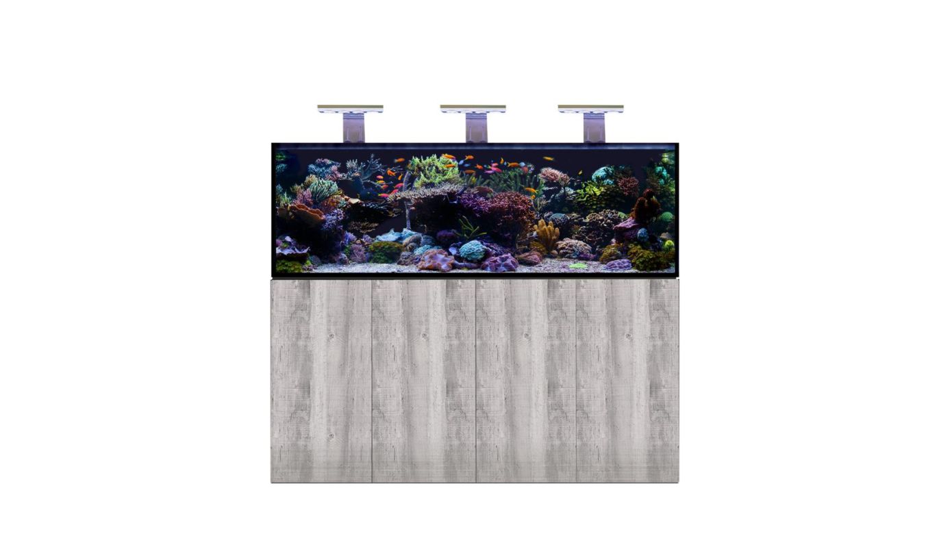 D-D AQUA-Pro Reef 1800 Metal Frame Driftwood Concrete Aquariumsystem 180x60x56cm