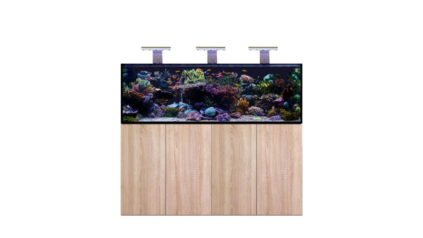 D-D AQUA-Pro Reef 1800 Metal Frame Platinum Oak Aquariumsystem 180x60x56cm
