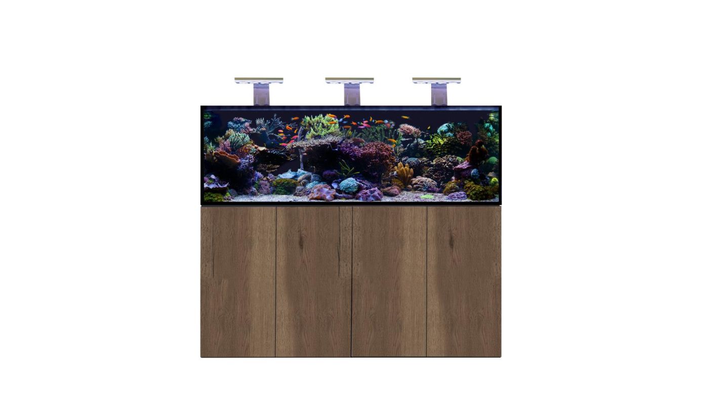 D-D AQUA-Pro Reef 1800 Metal Frame Tobacco Oak Aquariumsystem 180x60x56cm