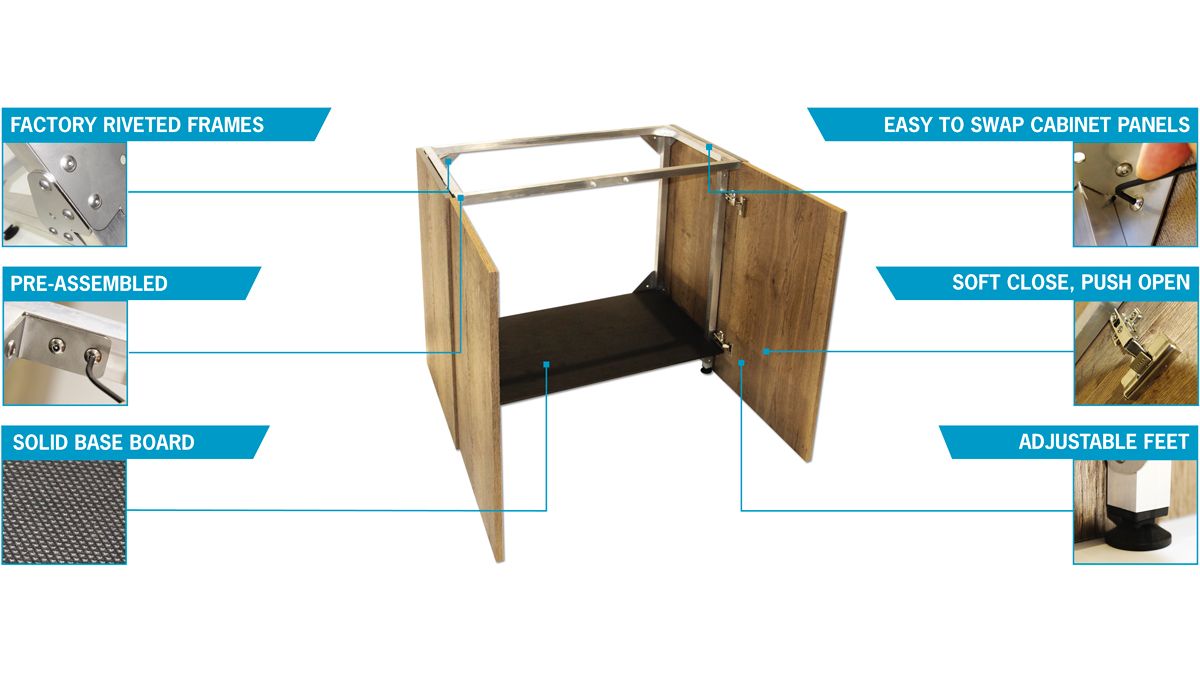 D-D AQUA-Pro Reef 1800 Metal Frame Natural Oak Aquariumsystem 180x60x56cm